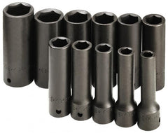 SK - 10 Piece 1/2" & 3/4" Drive Deep Well Impact Socket Set - Exact Tool & Supply