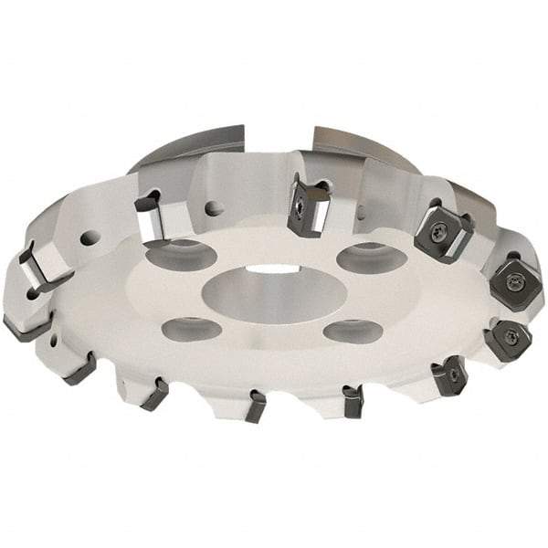 Iscar - 139.8mm Cut Diam, 40mm Arbor Hole, 7.15mm Max Depth of Cut, 45° Indexable Chamfer & Angle Face Mill - 14 Inserts, S845 SX.U 16.. Insert, Right Hand Cut, 14 Flutes, Through Coolant, Series Helido - Exact Tool & Supply