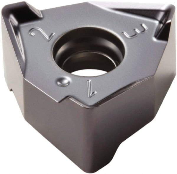 Seco - XNEX080608 M08 Grade MP3000 Carbide Milling Insert - TiAlN Finish, 1/4" Thick, 0.491" Inscribed Circle - Exact Tool & Supply
