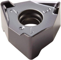 Seco - XNEX080608 M08 Grade MP3000 Carbide Milling Insert - TiAlN Finish, 1/4" Thick, 0.491" Inscribed Circle - Exact Tool & Supply