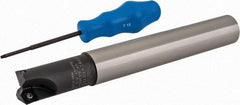 Kennametal - 1-1/4" Cutting Diam, 1-1/4" Shank Diam, Straight Shank Indexable Copy End Mill - 2 Inserts, XDLT1205 Insert, C7792VXD12CA1.25Z02R3 Toolholder - Exact Tool & Supply
