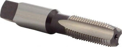 DORMER - 1/4-18 NPSM Thread, 4 Flute Standard Pipe Tap - 75mm OAL, 27mm Thread Length, Bright Finish, High Speed Steel - Exact Tool & Supply