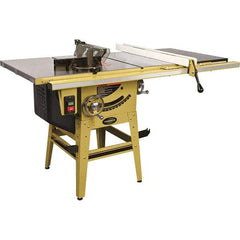 Jet - 10" Blade Diam, 5/8" Arbor Diam, 1 Phase Table Saw - 115/230 Volt, 3-1/8" Cutting Depth - Exact Tool & Supply