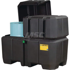 Justrite - Drum Storage Units & Lockers; Number of Drums: 2 ; Sump Capacity (Gal.): 180.00 ; Height (Inch): 47 ; Height (Feet): 3.920 ; Length (Decimal Inch): 39.0000 ; Length (Feet): 3.250 - Exact Tool & Supply