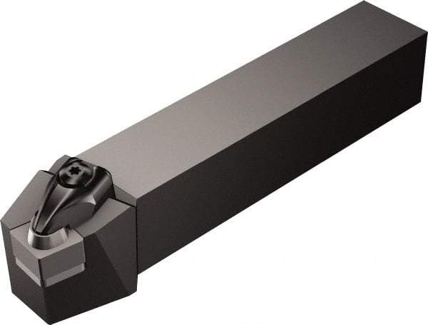 Sandvik Coromant - DCRN, Right Hand Cut, 15° Lead Angle, 1" Shank Height x 1" Shank Width, Negative Rake Indexable Turning Toolholder - 6" OAL, CNGQ 12 07 08 Insert Compatibility, Series T-Max P - Exact Tool & Supply