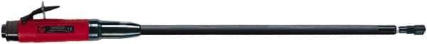 Chicago Pneumatic - 1/4" Collet, Straight Handle, Air Extended Length Die Grinder - 12,000 RPM, Rear Exhaust, 33.9 CFM, 1.2 hp, 90 psi, 9.5mm Inlet - Exact Tool & Supply