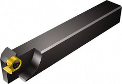 Sandvik Coromant - Left Hand Cut, 09 Modular Connection, Square Shank Lathe Modular Clamping Unit - 5/8" Square Shank Length, 5/8" Square Shank Width, 4.724" OAL, Series Rectangular Shank to CoroCut MB Adaptor - Exact Tool & Supply