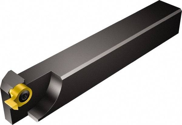 Sandvik Coromant - Left Hand Cut, 09 Modular Connection, Square Shank Lathe Modular Clamping Unit - 3/4" Square Shank Length, 3/4" Square Shank Width, 4.724" OAL, Series Rectangular Shank to CoroCut MB Adaptor - Exact Tool & Supply