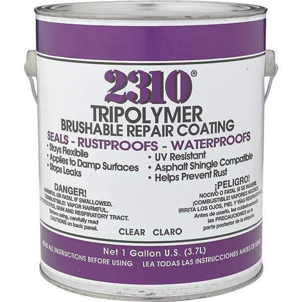 Geocel - 1 Gal Can Brushable Repair Trypolymer Sealant - Clear - Exact Tool & Supply