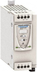 Schneider Electric - 120 Watt, 5 Amp, 100 to 120 VAC, 200 to 500 VAC Input, 24 VDC Output, DIN Rail Power Supply - Screw Connection, 165mm Wide x 155mm Deep x 143mm High, 87-100% Efficiency, Green LED Output, Red LED Output - Exact Tool & Supply