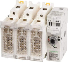 Schneider Electric - 3 Pole, 600 Volt, 60 Amp, Pressure Plate Fuse Holder - Compatible with J Class, 149mm Wide Fuse - Exact Tool & Supply