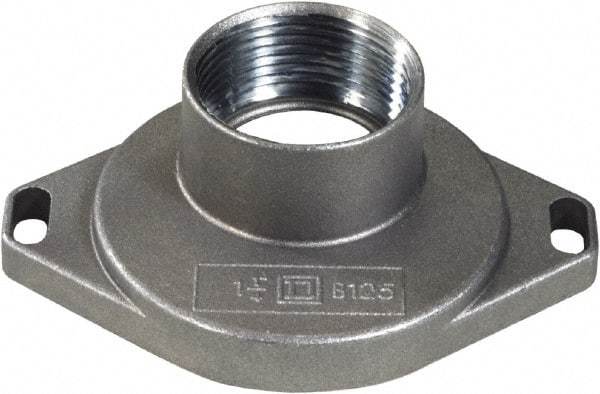 Square D - 1-1/4 Inch Conduit, Safety Switch Plate Hub - For Use with Load Centers, RB Devices - Exact Tool & Supply