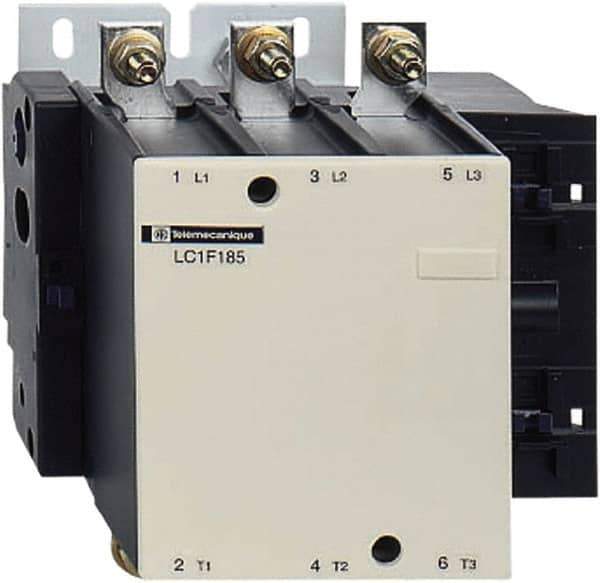 Schneider Electric - 3 Pole, 220 Coil VAC, 275 Amp at 440 VAC, Nonreversible IEC Contactor - Bureau Veritas, CCC, CSA, DNV, EN/IEC 60947-1, EN/IEC 60947-4-1, GL, JEM 1038, LROS, RINA, RMRoS, RoHS Compliant, UL Listed - Exact Tool & Supply