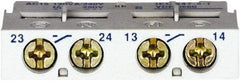 Schneider Electric - Circuit Breaker Auxiliary Contact Block - Use with GV2L, GV2LE, GV2ME, GV2P, GV2RT, GV3L, GV3P, LS1D32, TeSys - Exact Tool & Supply