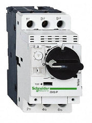 Schneider Electric - 25 Amp, 690 VAC at 50/60 Hz, 3 Pole, Bolt On, Clip Motor Circuit Breaker - Thermal Magnetic Trip, Multiple Breaking Capacity Ratings, 97mm Deep x 89mm High x 45mm Wide - Exact Tool & Supply