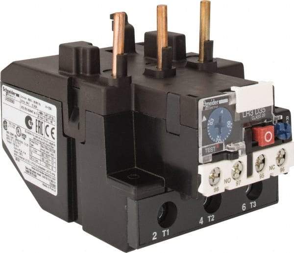 Schneider Electric - 63 to 80 Amp, 690 VAC, Thermal IEC Overload Relay - Trip Class 20, For Use with LC1D80 and LC1D95 - Exact Tool & Supply