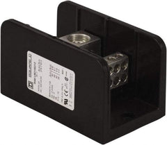 Square D - 1 Pole, 760 (Copper) Amp, Phenolic Power Distribution Block - 600 VAC, 2 Primary Connection - Exact Tool & Supply