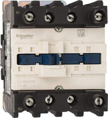 Schneider Electric - 4 Pole, 120 Coil VAC at 60 Hz, 80 Amp at 440 VAC, Nonreversible IEC Contactor - Bureau Veritas, CCC, CSA, CSA C22.2 No. 14, DNV, EN/IEC 60947-4-1, EN/IEC 60947-5-1, GL, GOST, LROS, RINA, RoHS Compliant, UL 508, UL Listed - Exact Tool & Supply