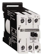 Schneider Electric - NC/NO, 24 VDC Control Relay - DIN Rail Mount - Exact Tool & Supply