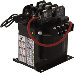 Square D - 350 VA, Top Mount Fuse Block Control Transformer - 5.09 Inch Deep - Exact Tool & Supply