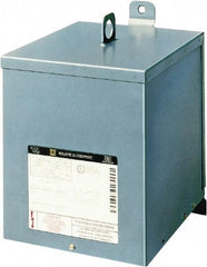Square D - 1 Phase, 240 x 480 Volt Input, 120/240 Volt Output, 5 kVA, General Purpose Transformer - 3R NEMA Rating, 239°F Temp Rise, Indoor, Outdoor - Exact Tool & Supply