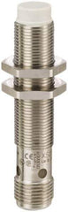Telemecanique Sensors - PNP, 7mm Detection, Cylinder, Inductive Proximity Sensor - 3 Wires, IP67, IP69, 12 to 24 VDC, M12x1 Thread, 61mm Long - Exact Tool & Supply