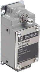 Square D - DPST, 2NO, 600 Volt Screw Terminal, Rotary Spring Return Actuator, General Purpose Limit Switch - 1, 2, 4, 12, 13 NEMA Rating, IP67 IPR Rating - Exact Tool & Supply