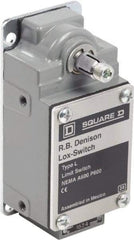 Square D - DPST, 2NC, 600 Volt Screw Terminal, Rotary Spring Return Actuator, General Purpose Limit Switch - 1, 2, 4, 12, 13 NEMA Rating, IP67 IPR Rating - Exact Tool & Supply