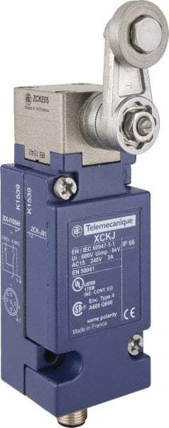 Telemecanique Sensors - 240 VAC, Screw Terminal, General Purpose Limit Switch - IP66 IPR Rating - Exact Tool & Supply