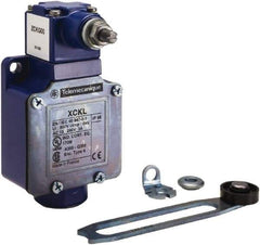 Telemecanique Sensors - SPDT, NC/NO, 300 VAC, 300 VDC, Screw Terminal, Roller Lever Actuator, General Purpose Limit Switch - 1, 2, 3, 4, 12 NEMA Rating, IP66 IPR Rating, Reversible Mount - Exact Tool & Supply