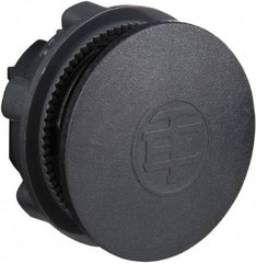 Schneider Electric - Flush Pushbutton Switch Blanking Plug - Black, Round Button - Exact Tool & Supply