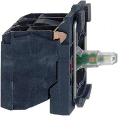 Schneider Electric - 110-120 V White Lens LED Indicating Light - Screw Clamp Connector, Vibration Resistant - Exact Tool & Supply