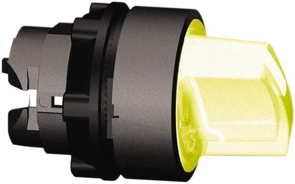 Schneider Electric - 22mm Mount Hole, 2 Position, Handle Operated, Selector Switch Only - Orange, Maintained (MA), Illuminated, Shock, Vibration and Water Resistant - Exact Tool & Supply