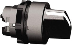 Schneider Electric - 22mm Mount Hole, 3 Position, Handle Operated, Selector Switch Only - Black, Maintained (MA), Nonilluminated, Shock, Vibration and Water Resistant - Exact Tool & Supply
