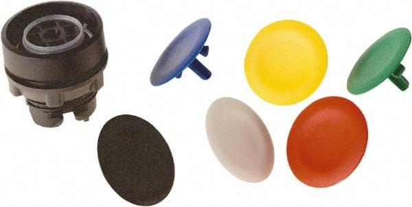 Schneider Electric - 22mm Mount Hole, Flush, Pushbutton Switch Only - Round, Multicolor Pushbutton, Nonilluminated, Momentary (MO) - Exact Tool & Supply