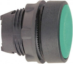 Schneider Electric - 22mm Mount Hole, Flush, Pushbutton Switch Only - Round, Green Pushbutton, Nonilluminated, Momentary (MO) - Exact Tool & Supply