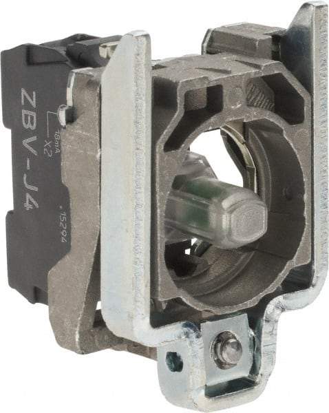 Schneider Electric - 12 VAC/VDC at 50/60 Hz Red Lens LED Indicating Light - Screw Connector, Electromagnetic Field Resistant, Electrostatic Discharge Resistant, Shock Resistant, Vibration Resistant - Exact Tool & Supply