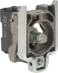 Schneider Electric - 12 VAC/VDC at 50/60 Hz Red Lens LED Indicating Light - Screw Connector, Electromagnetic Field Resistant, Electrostatic Discharge Resistant, Shock Resistant, Vibration Resistant - Exact Tool & Supply