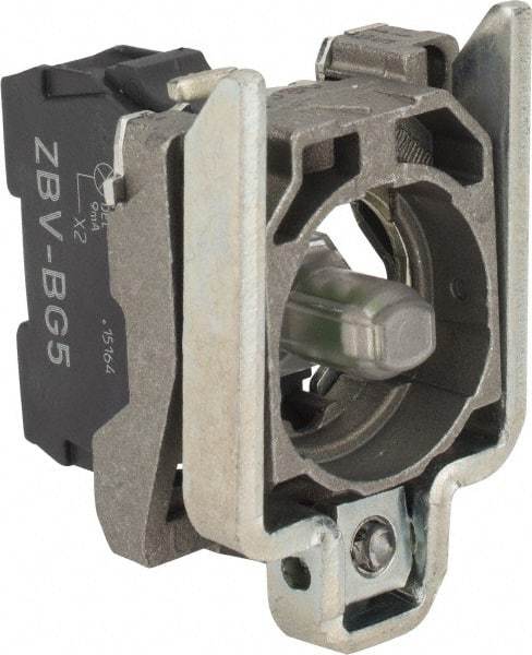 Schneider Electric - 24-120 VAC/VDC at 50/60 Hz Orange Lens LED Indicating Light - Screw Connector, Electromagnetic Field Resistant, Electrostatic Discharge Resistant, Shock Resistant, Vibration Resistant - Exact Tool & Supply