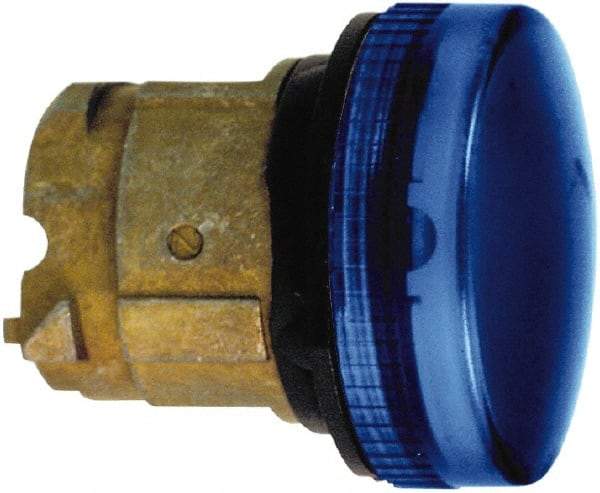 Schneider Electric - Blue Lens LED Pilot Light - Round Lens, Shock Resistant, Vibration Resistant, Water Resistant - Exact Tool & Supply
