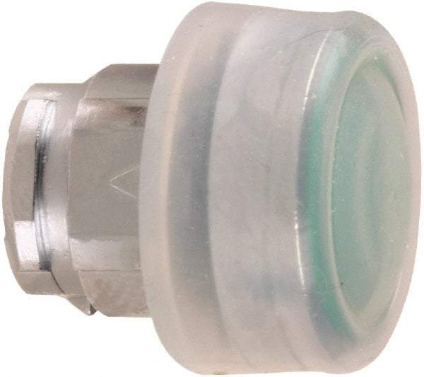 Schneider Electric - 22mm Mount Hole, Flush, Pushbutton Switch Only - Round, Green Pushbutton, Nonilluminated, Momentary (MO) - Exact Tool & Supply