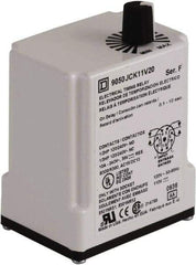 Square D - DPDT Time Delay Relay - 10 Contact Amp, 12 VAC/VDC - Exact Tool & Supply