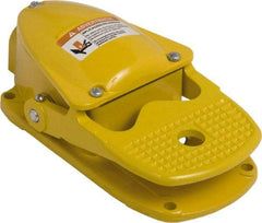 Square D - 2 Treadles, 5 Amp, Momentary (MO), SPDT, Electric Foot Switch - 13, 2 & 4 NEMA Rated, 11-1/2" Long x 6.8" Wide x 6-1/2" High - Exact Tool & Supply