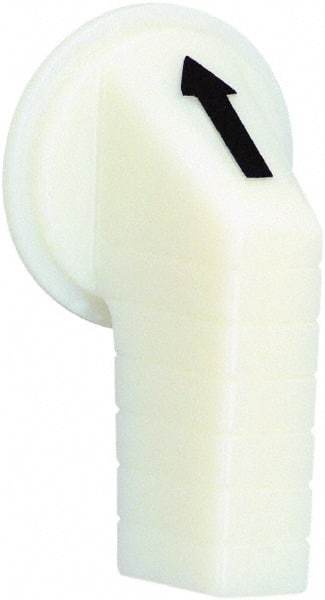 Schneider Electric - 30mm, White, Selector Switch Operating Knob - For Use with Selector Switch - Exact Tool & Supply