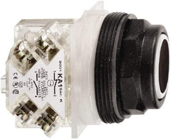 Schneider Electric - 30mm Mount Hole, Flush, Pushbutton Switch with Contact Block - Octagon, Black Pushbutton, Momentary (MO) - Exact Tool & Supply