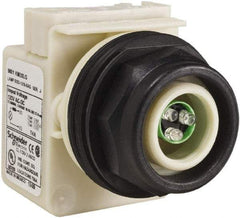Schneider Electric - 120 V LED Indicating Light - Round Lens, Screw Clamp Connector, Corrosion Resistant, Dust Resistant, Oil Resistant - Exact Tool & Supply