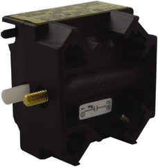 Schneider Electric - NC, Multiple Amp Levels, Electrical Switch Contact Block - 125 VDC at 0.55 Amp and 240 VAC at 3 Amp, Screw Terminal, For Use with Harmony 9001K - Exact Tool & Supply