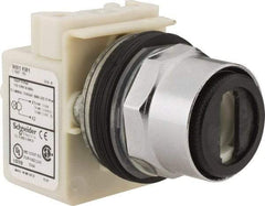 Schneider Electric - 1.18 Inch Mount Hole, 2 Position, Pushbutton Operated, Selector Switch Only - Maintained (MA), Weatherproof and Dust and Oil Resistant - Exact Tool & Supply
