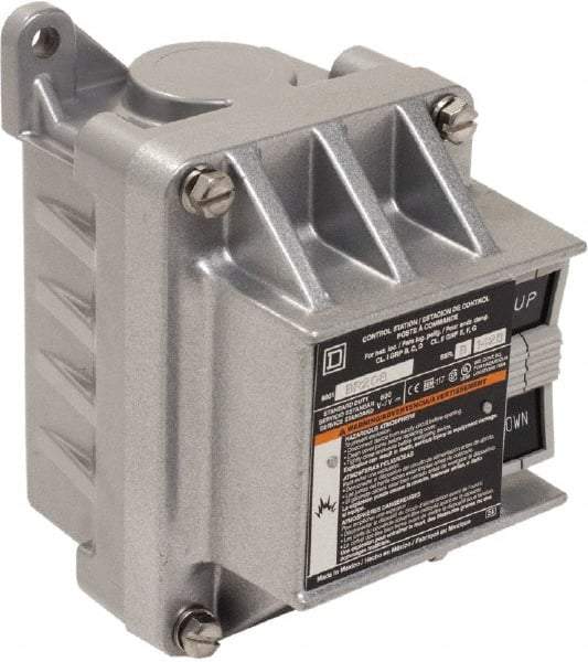 Schneider Electric - 2 Operator, Flush Pushbutton Control Station - Up (Legend), Momentary Switch, NEMA 7, 9 - Exact Tool & Supply
