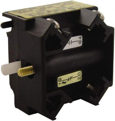 Schneider Electric - NO/NC, Multiple Amp Levels, Electrical Switch Contact Block - 125 VDC at 0.55 Amp and 240 VAC at 3 Amp, Screw Terminal, For Use with Harmony 9001K - Exact Tool & Supply